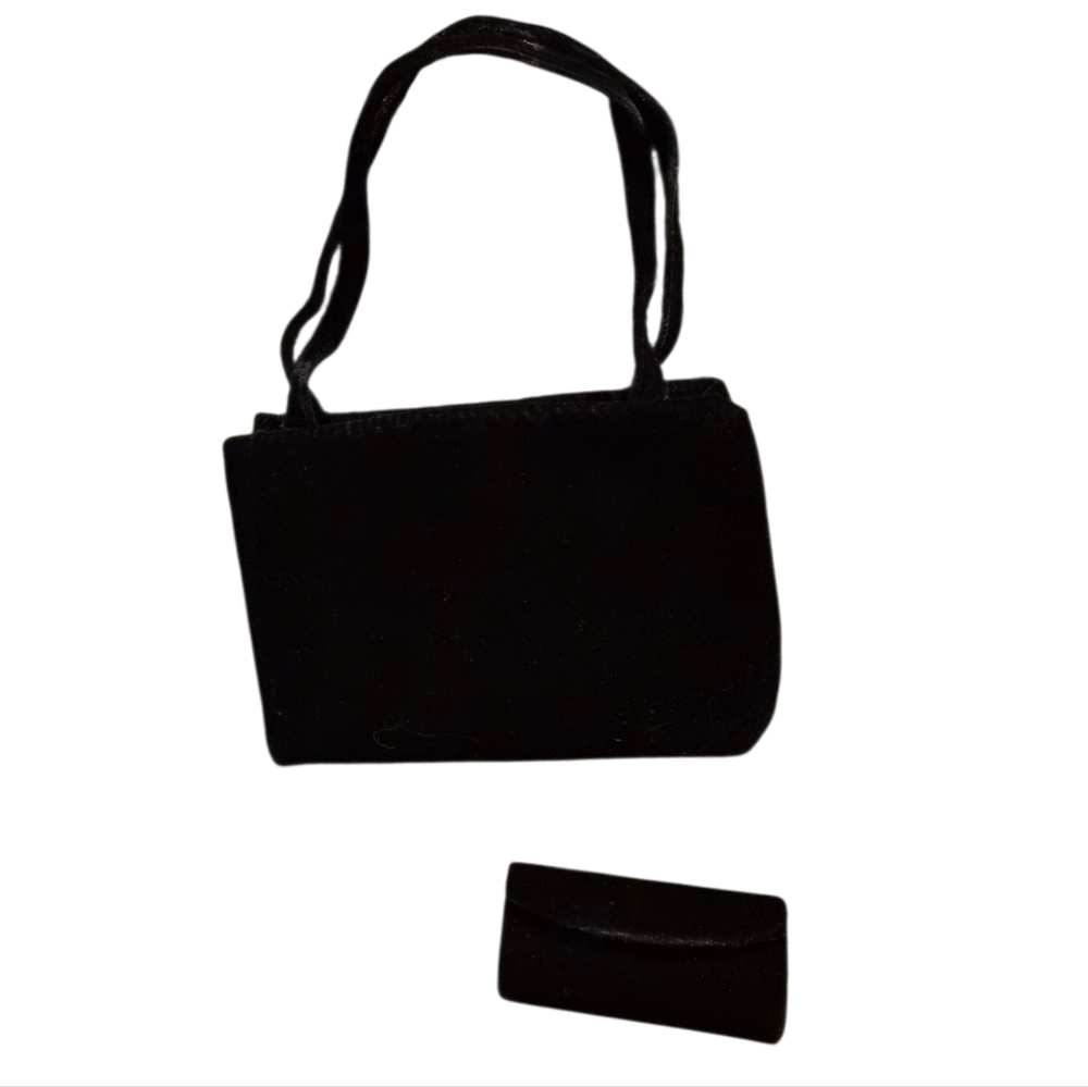 Lancôme Black Velvet Mini Tote with Matching Lipstick Case